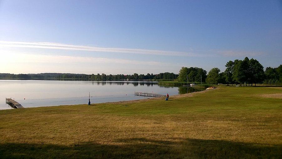 Plaża w Szeligach, jeszcze pusto