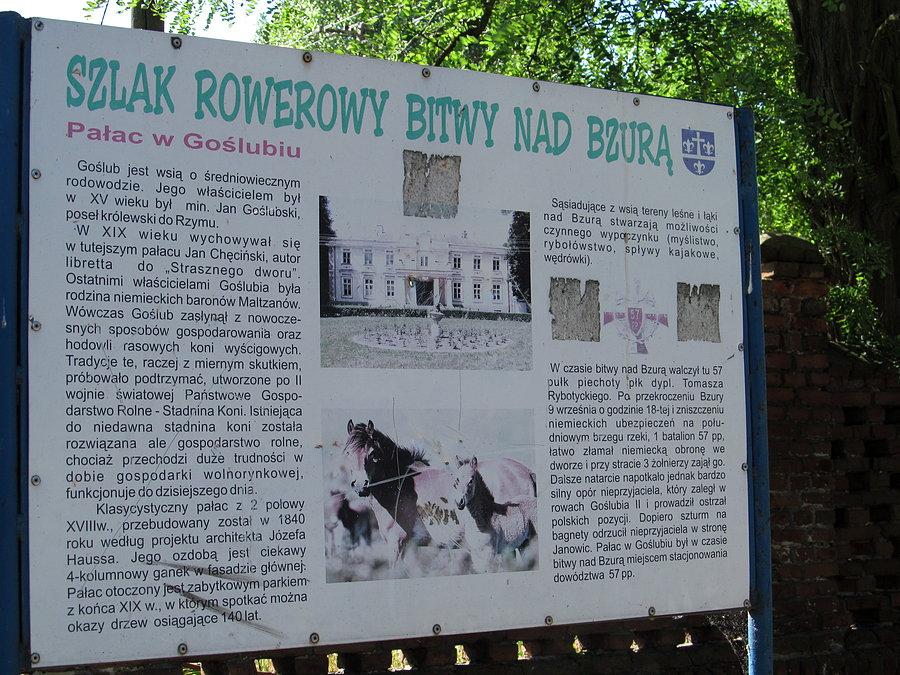 Goślub - Rowerowy szlak Bitwy nad Bzurą