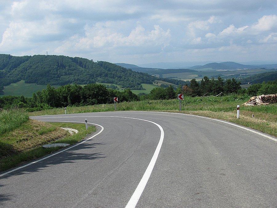 Słowacke widoki na zjeździe