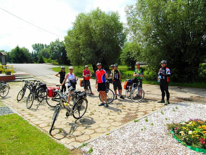 Z grupą Rowerzystów z Niemiec - Mokry Dwór