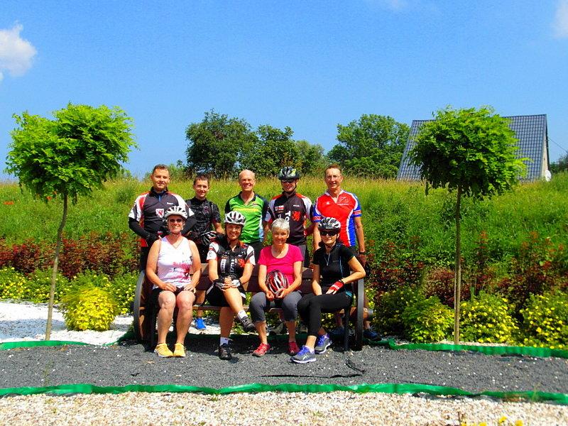 Z grupą Rowerzystów z Niemiec - Mokry Dwór