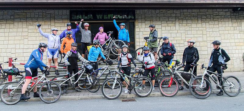 Cała grupa dotarła do Wisły.... 90km za nami :)
