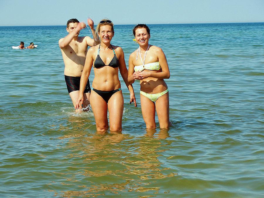 Skandia Maraton Lang Team w Krokowa 2015 r.Po wyścigu - plażowanie w Dębkach