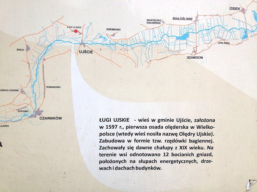 Ługi Ujskie - mapka sytuacyjna + kilka informacji na temat wsi