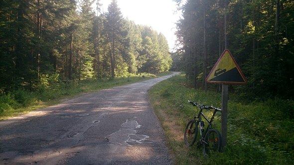 Długie podjazdy za Krasnobrodem