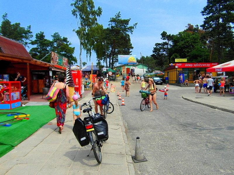 Wejście na plażę- Jantar