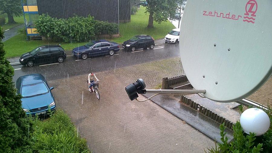 Nie ma to jak w deszczu na rowerku