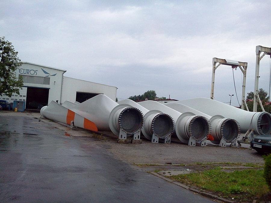 Tu robią śmigła do wiatraków