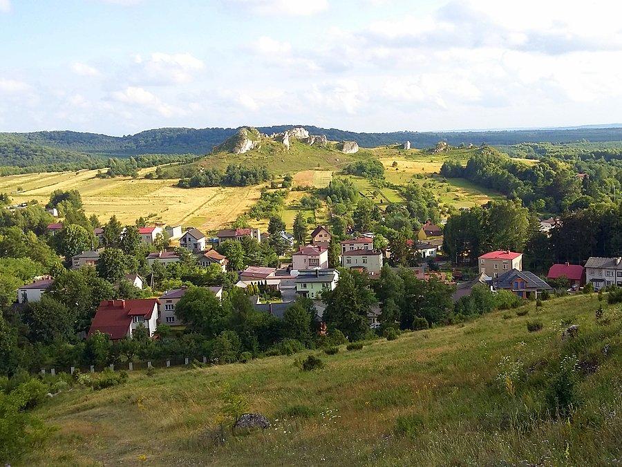 Widok na Lipówki ze wzgórza zamkowego w Olsztynie
