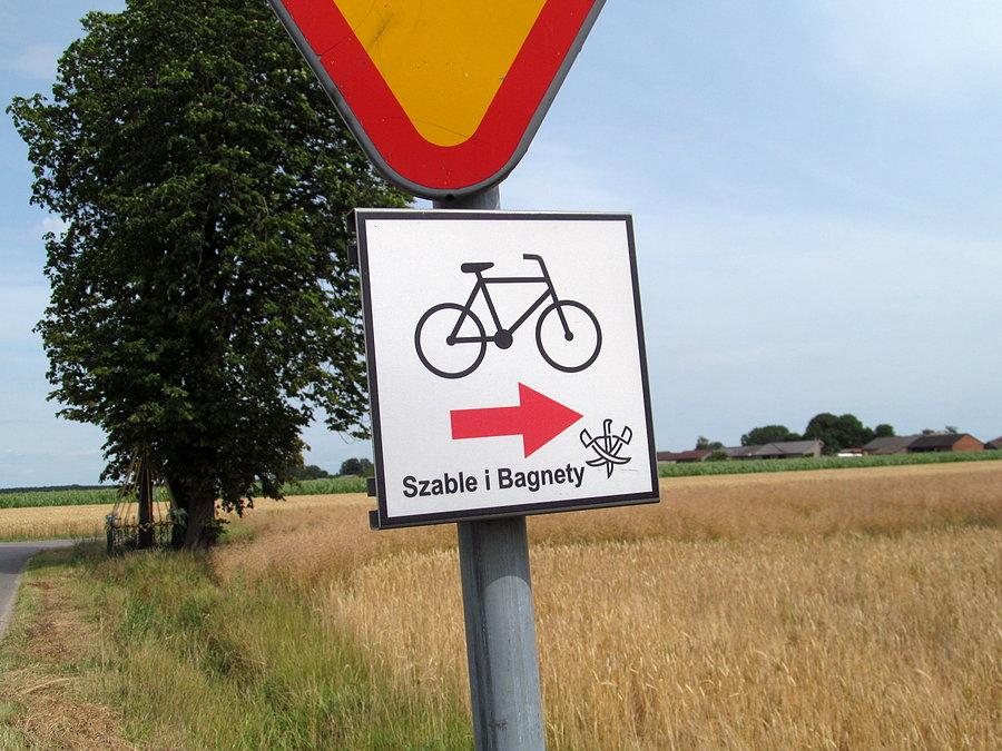 Oznakowanie szlaku na trasie