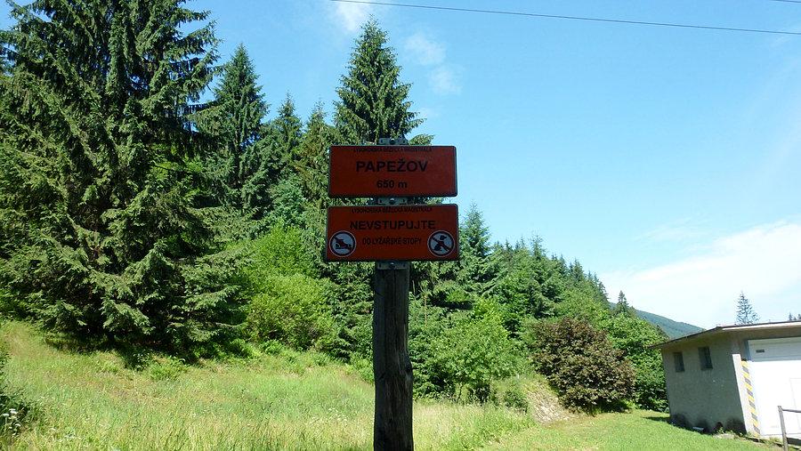 Początek podjazdu