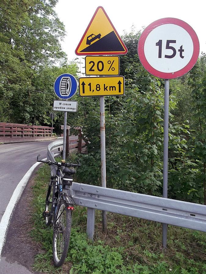 Początek słynnego podjazdu