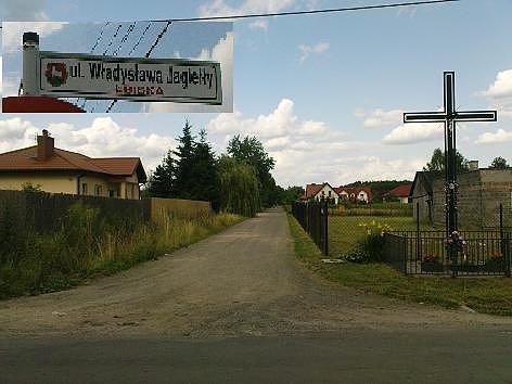 Ulica Jagiełły w Łbiskach