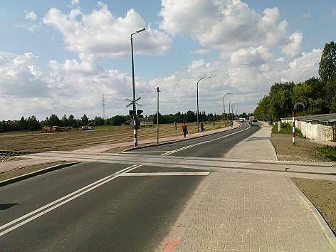 Ulica Mleczarska po remoncie widok w kierunku północnym