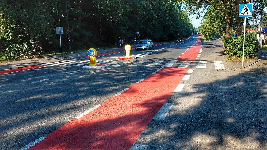 Czyżby to nowe oznaczenia miejsca składowania śniegu w zimie?