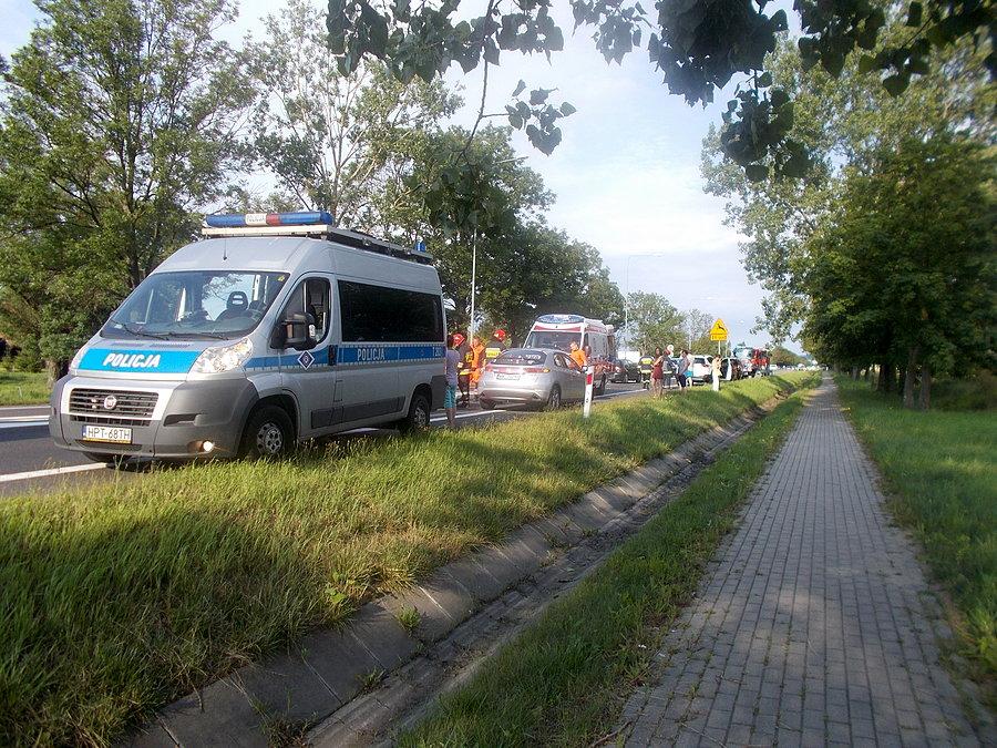 Służby ratunkowe na E7