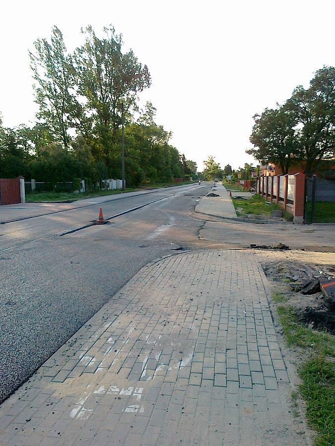 Nowy asfalt na Nieszawskiej