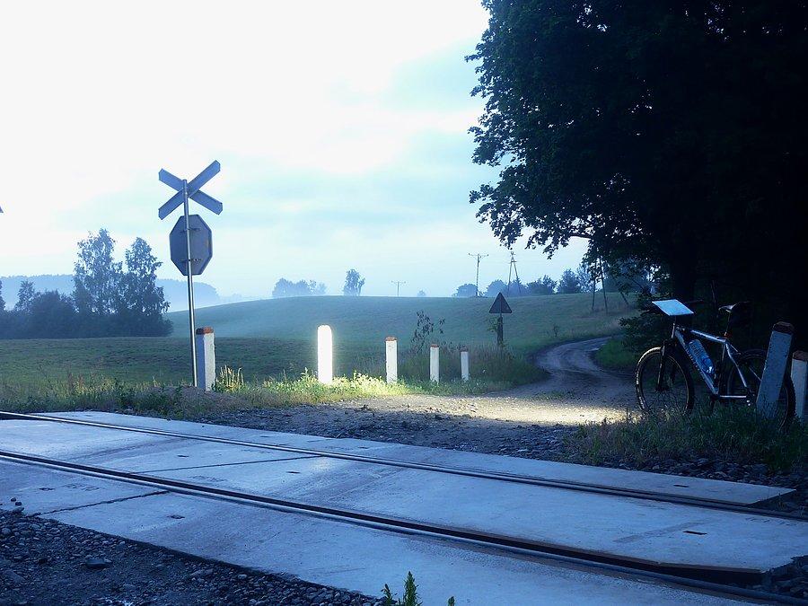 Purdka, przejazd kolejowy