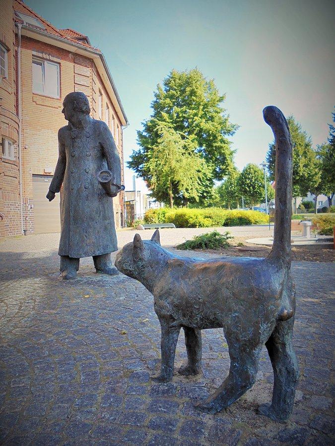 Przed pocztą w Löcknitz