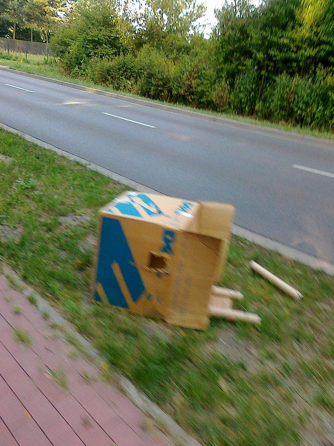 Tym razem ktoś zgubił karton