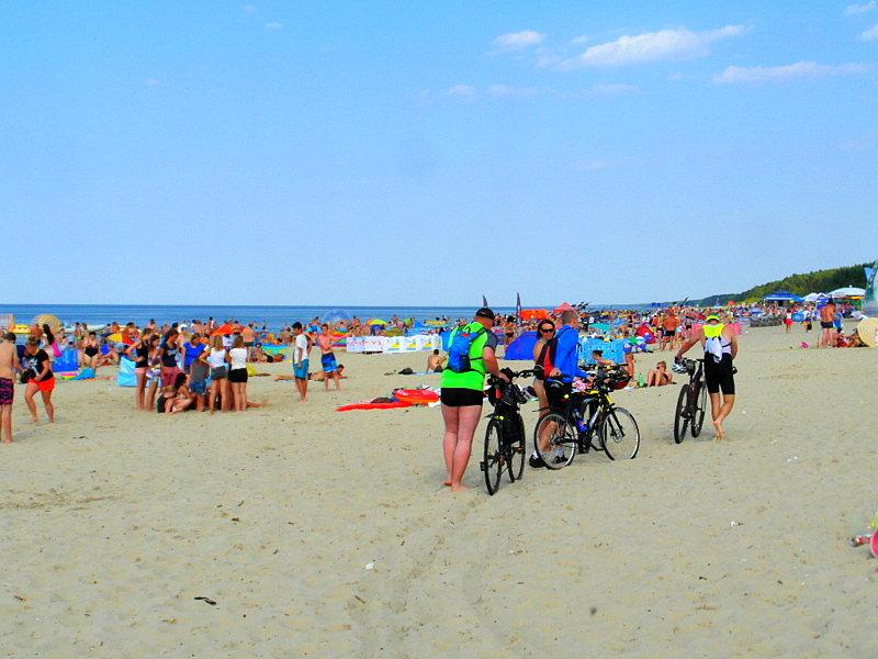 Żegnamy Elbląg....-Jantar plaża
