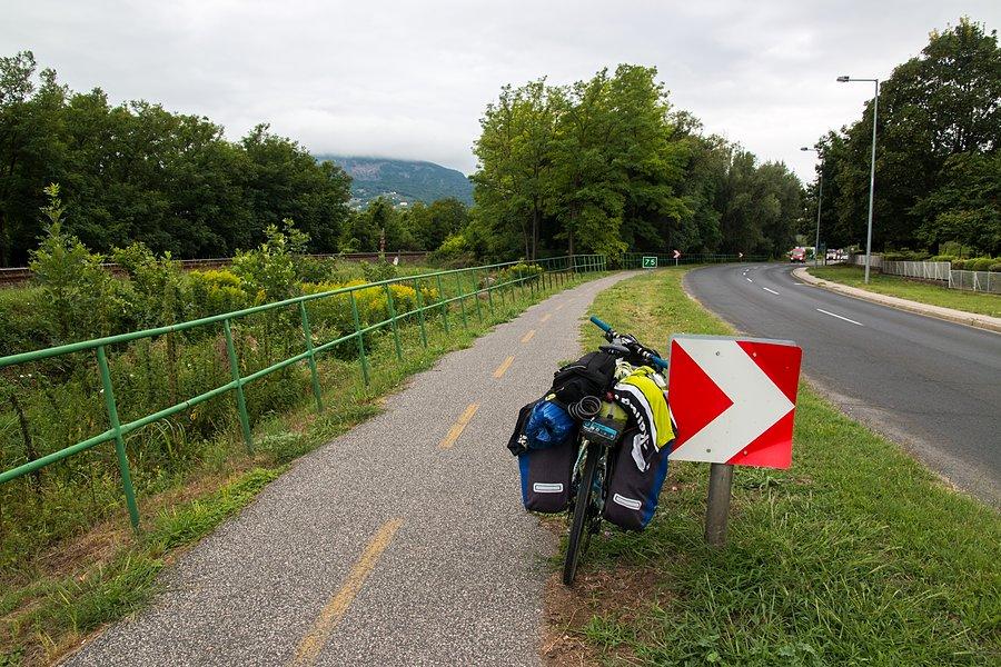 Ścieżka rowerowa wzdłuż Balatonu