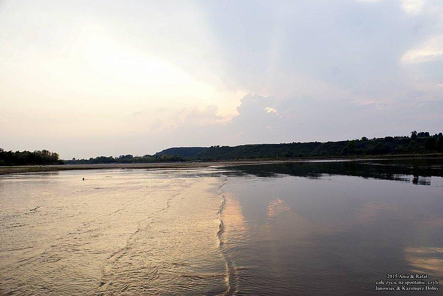 Plaża po środku Wisły