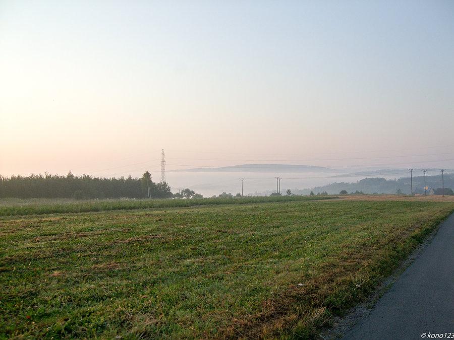 Widok na dolinę Sanu i pasmo Kruszelnicy