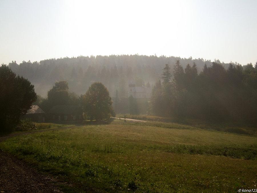 Borownica i kościół na wzgórzu