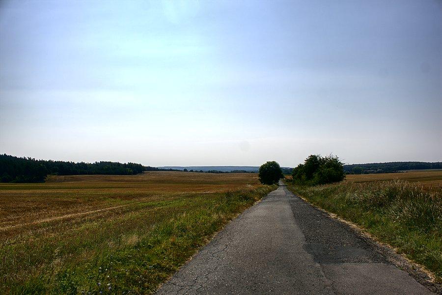 Niby płasko a cały czas pod górkę :)