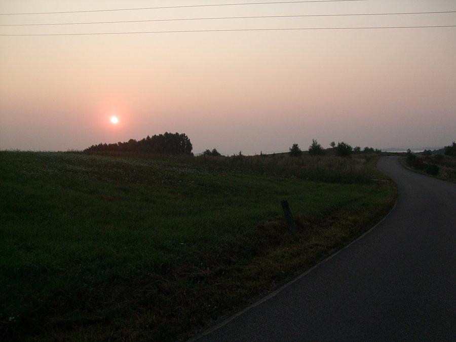 Słabe słońce nad Dynowem