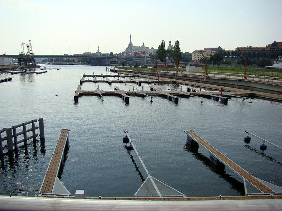 Widok na nową marinę