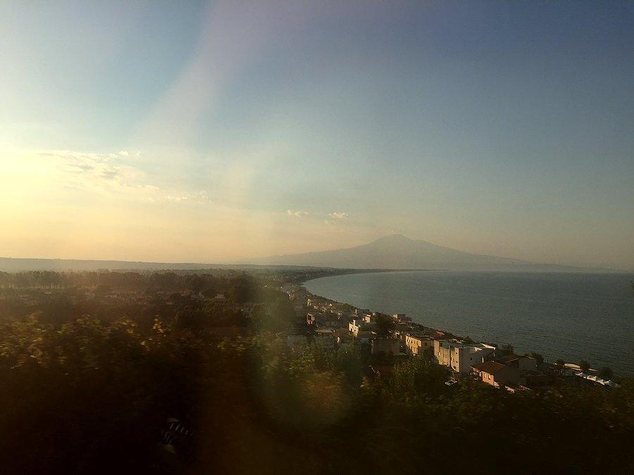 Etna z pociągu