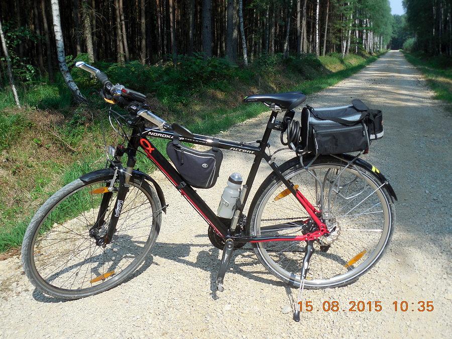 Pierwsza leśna trasa na reaktywowanym rowerze