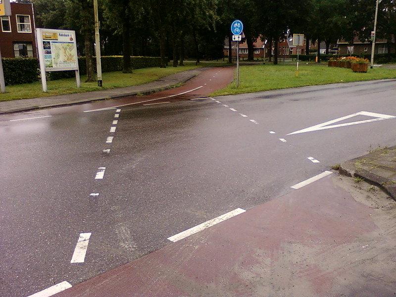 Włączenie poboczy w drogę rowerową