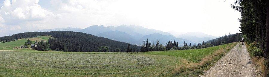 Panorama z czarnego rowerowego