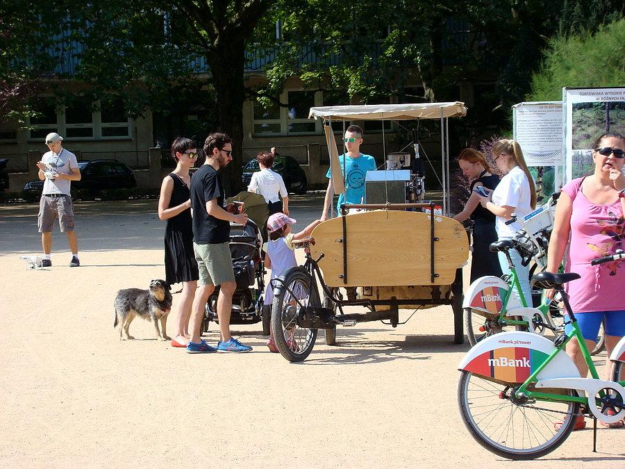 Cafe rower na pierwszej rocznicy szczecińskiego roweru miejskiego