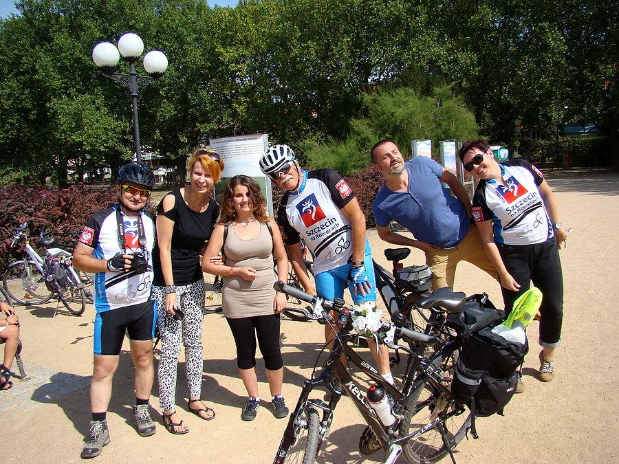 Silna ekipa Szczecin Na Rowerach i tandem z akcji Niewidomi Na Tandemach