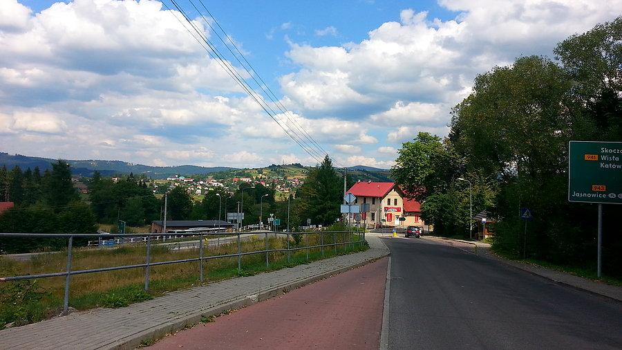 Za mną Istebna, jadę do Jaworzynki
