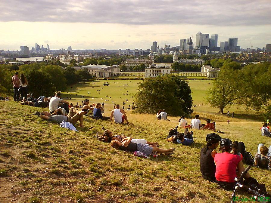 Greenwich i widok na Londek właściwy