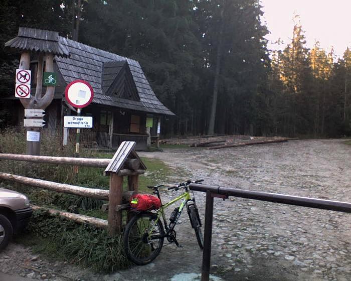 Brzeziny, poczętek podjazdu