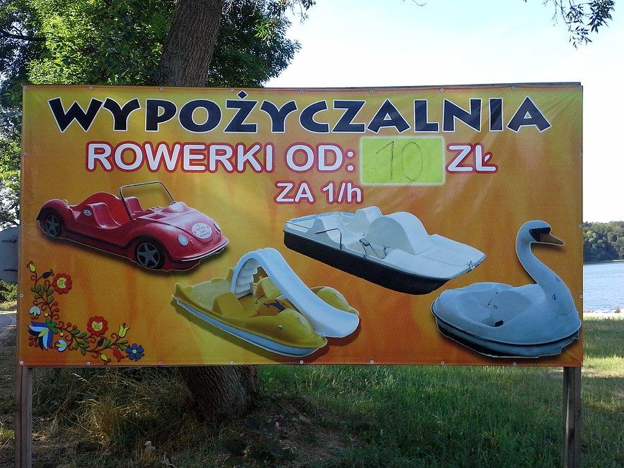 Wypożyczalnia rowerków wodnych ;-)