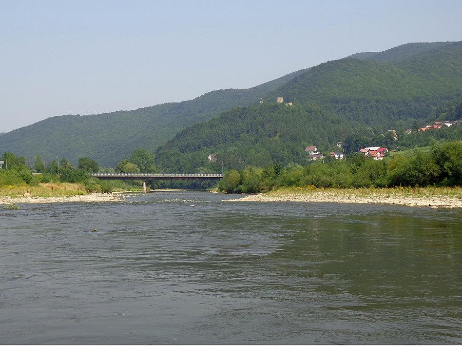 Widok na Rytro i zamek