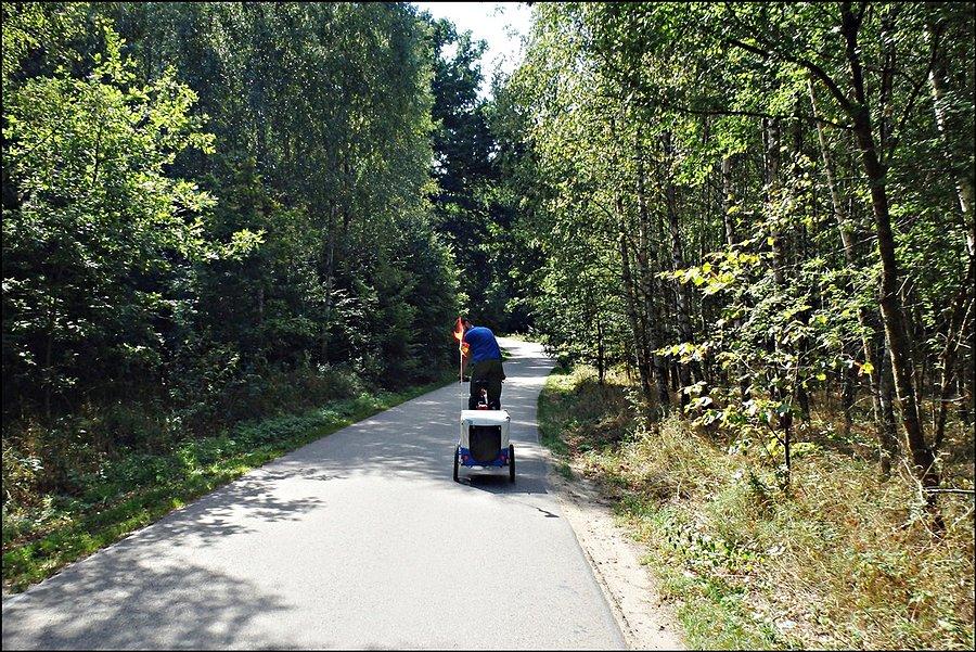 Podjazd z przyczepką