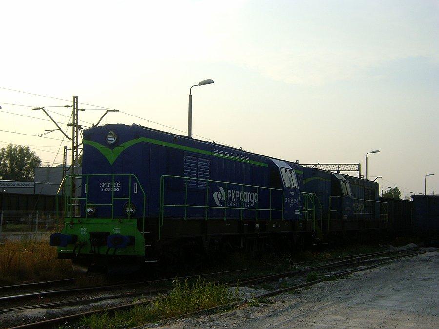 SM31-093+ SM31-150 odpoczywają na stacji Tomaszów Mazowiecki