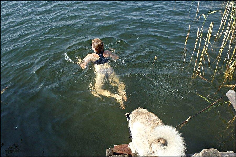 Kąpiele w jeziorze