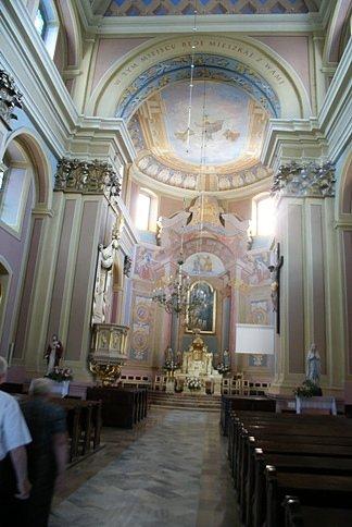 Wnętrze kościoła w Jedlińsku