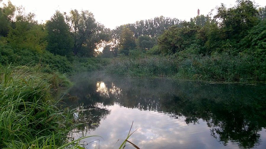 Nawet woda w rzece cieplejsza niż powietrze...jesień idzie