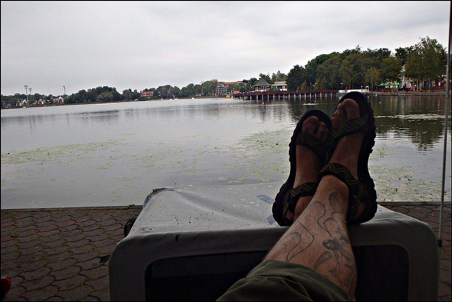 Odpoczynek nad Jeziorem Drwęckim