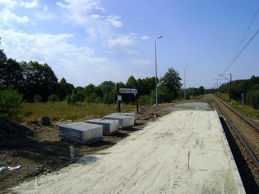 Trwa budowa peronu na P.O.Tomaszów Mazowiecki Białobrzegi